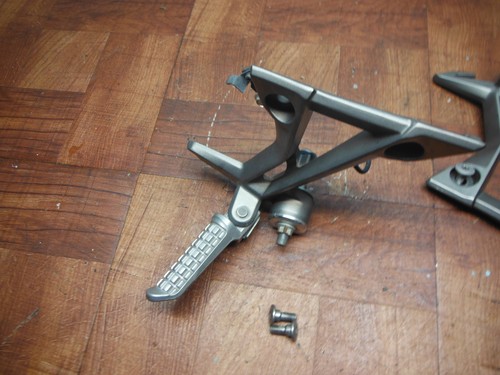 13-17 kawasaki ninja 300 SOPORTE TRASERO IZQUIERDO DERECHO CON MONTURA DE PEGA DEL CONDUCTOR - Image 5