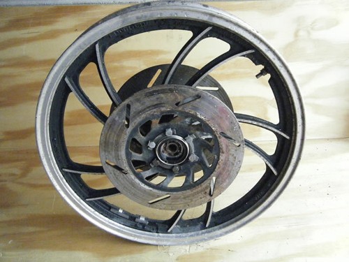 81-83 VIRAGO XV920 XV 920 FRONT WHEEL RIM TIRE DISC ROTOR BRAKE YAMAHA