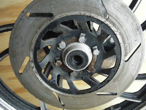81-83 VIRAGO XV920 XV 920 FRONT WHEEL RIM TIRE DISC ROTOR BRAKE YAMAHA - Image 5