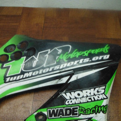 2010 2011 kawasaki kx450f AFTERMARKET BLACK RIGHT TANK COVER SIDE FAIRING COWL - Image 4