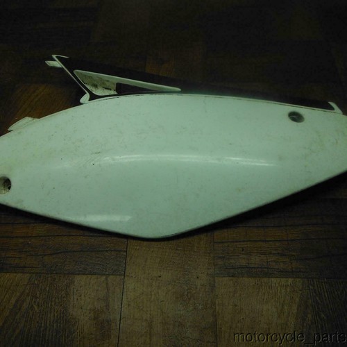 09-11 kawasaki kx450f CARBONO BLANCO IZQUIERDO DELANTERO CARÉNADO