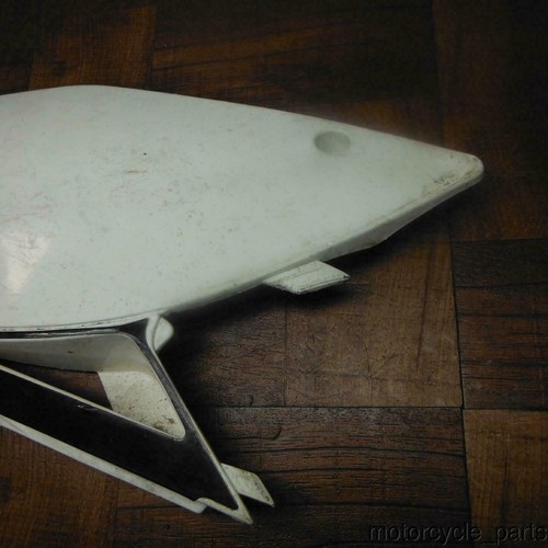 09-11 kawasaki kx450f CARBONO BLANCO IZQUIERDO DELANTERO CARÉNADO - Imagen 4